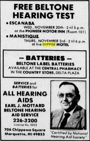 Harbor Motel (Dipper Motel) - Nov 19 1985 Ad